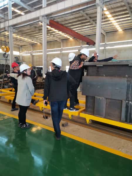 外國客戶來公司考察工作！